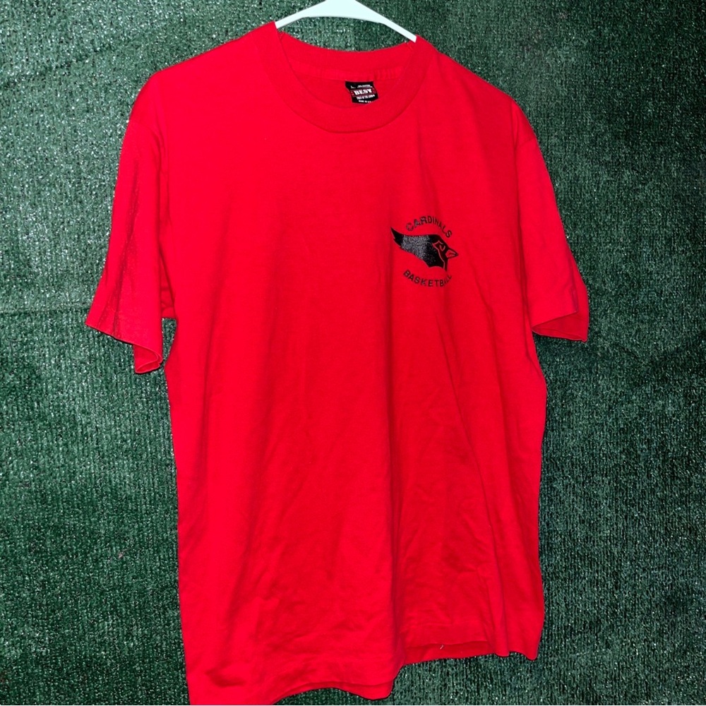 vintage 90s Space Center Cardinals Clear Lake Texas Shirt L Houston NASA School